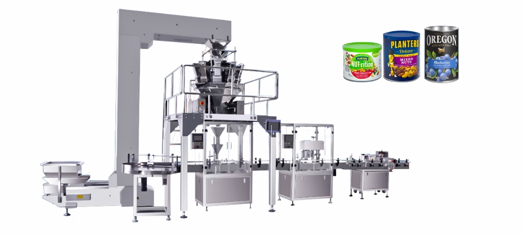 组合秤称重式灌装封罐联动线